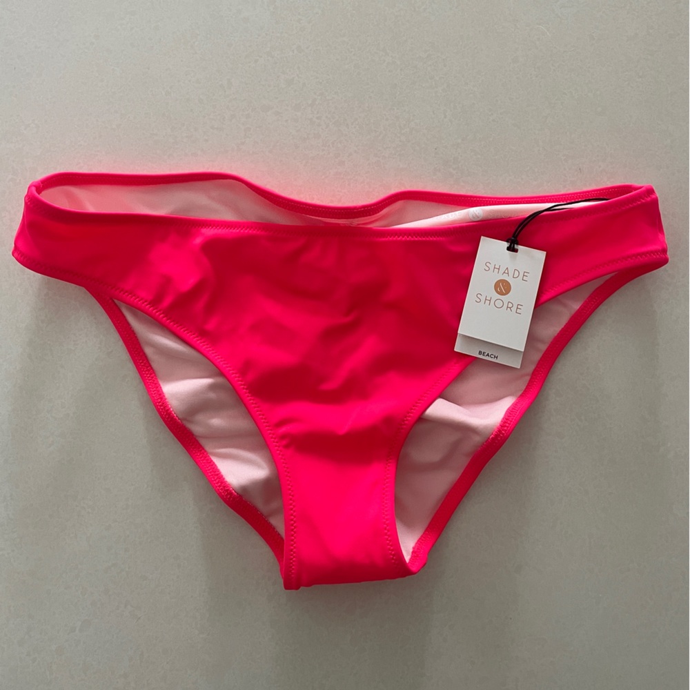 Shade & Shore Target Brand Bikini Bottom NWT Coral/Pink